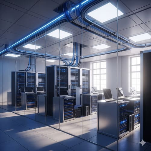 Perito Engenheiro da Computação sala de servidores